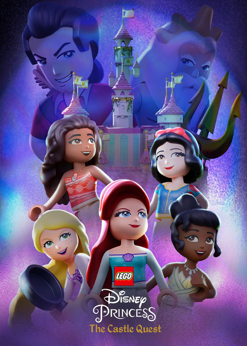 دانلود رایگان انیمیشن LEGO Disney Princess: The Castle Quest 2023 WEB-DL