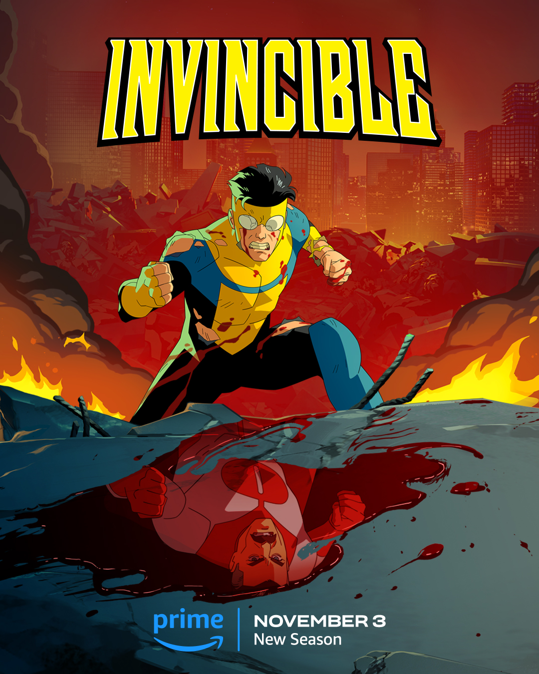دانلود انیمیشن شکست ناپذیر با دوبله فارسی Invincible 2021-2023 WEB-DL
